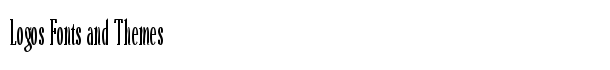 Echelon Condensed font logo