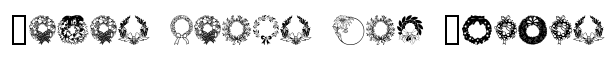 ChristmasWreath font logo