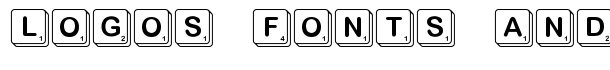 Scramble font logo