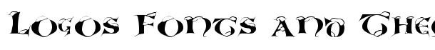 White Christmas font logo