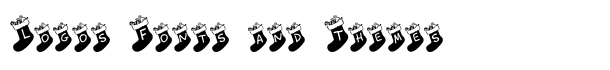 Chausettes de Noel font logo