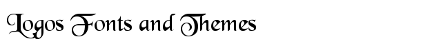 BlackChancery font logo