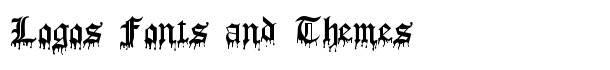 Blood Of Dracula font logo