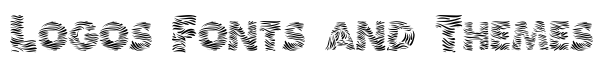 101 Zebra Print font logo