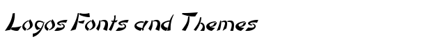 DomoAregato Italic font logo