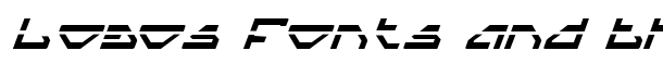 Spylord Laser Italic font logo