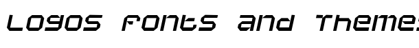 Vaporbyte Slim Italic font logo