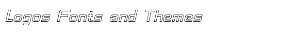 SF Chaerilidae Outline Oblique font logo