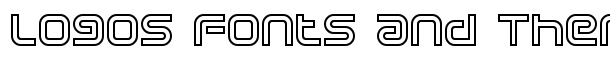 Sci Fied X Outline font logo