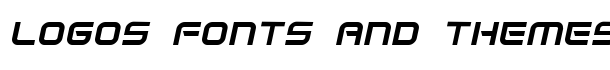 Space Frigate Italic font logo