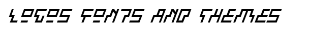 Beam Rider Italic font logo