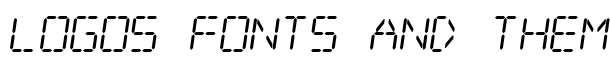 Digital dream Skew font logo