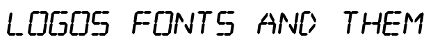 Digital dream Fat Skew font logo