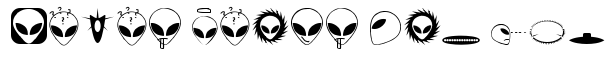 Alienator font logo