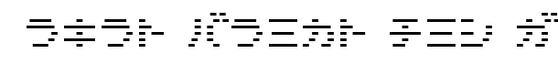 D3 DigiBitMapism Katakana Thin font logo