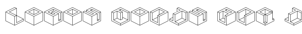 Qbicle 3 BRK font logo