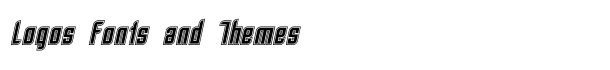SF Piezolectric Inline Oblique font logo