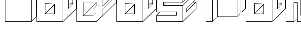 Cube font logo