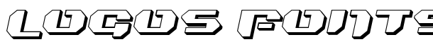 Bionic Kid Slanted 3d font logo