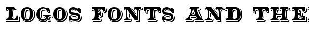 Shadowed Serif font logo