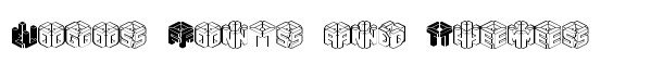 3D LET BRK font logo