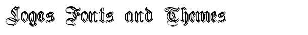 EmbossedGermanica font logo