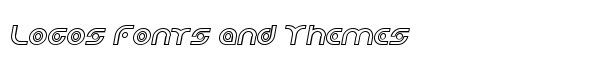 Planetary Orbiter Outline Bold Italic font logo