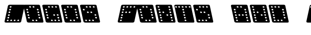 Domino square kursiv font logo