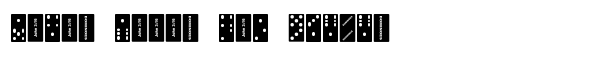Dominoes font logo