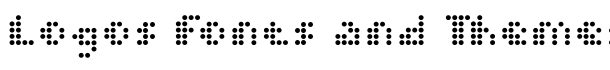 Dot Short of a Matrix font logo