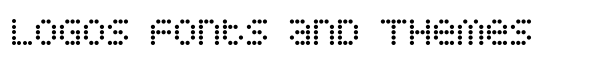Display Dots font logo