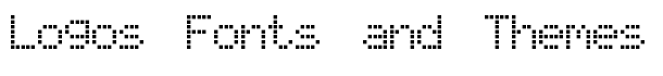 LCD Display Grid font logo