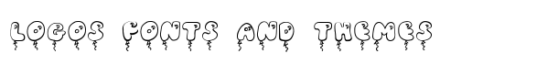 JI Balloon Caps font logo