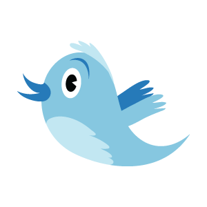 Twitter mascot vector logo