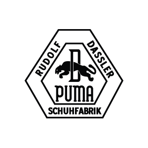 Puma Rudolf Dassler Schuhfabrik 1948 vector logo