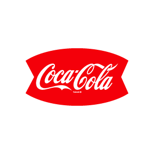 Coca-Cola fishtail 1950s vector logo