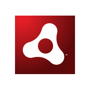 Adobe Air white vector logo