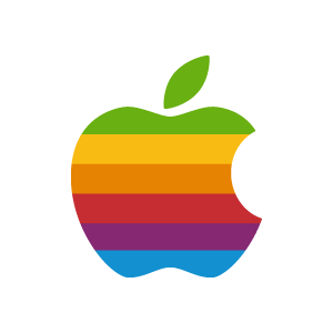 Apple 1976 rainbow vector logo