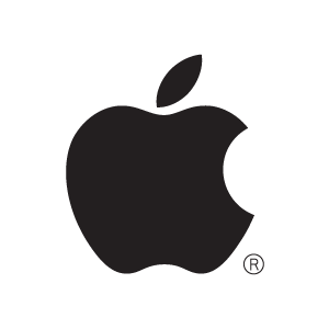 Apple 1998 monochrome  vector logo