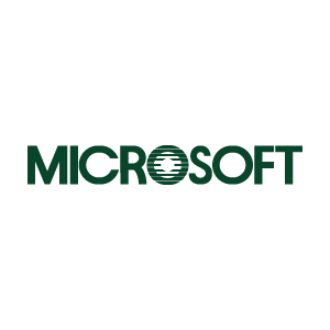 Microsoft blibbet 1980s vector logo