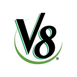 V8 (beverage) vector logo