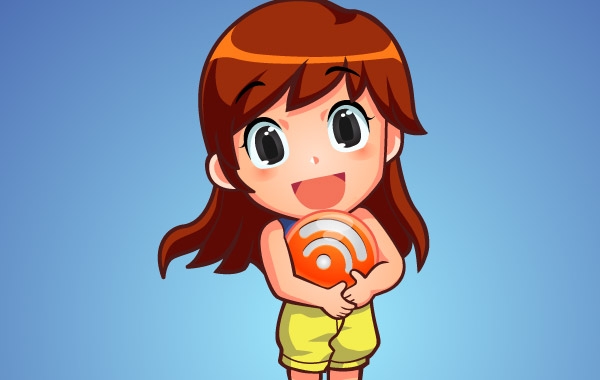 Free Vector Character - RSS Orb Girl vector
