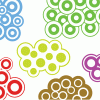 Trendy Circles vector logo