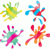 colorful splash vectors vol.3 vector logo