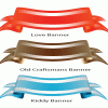 Theme Colored Banner Set vector logo