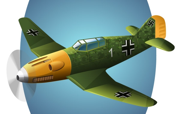 BF-109 Plane vector