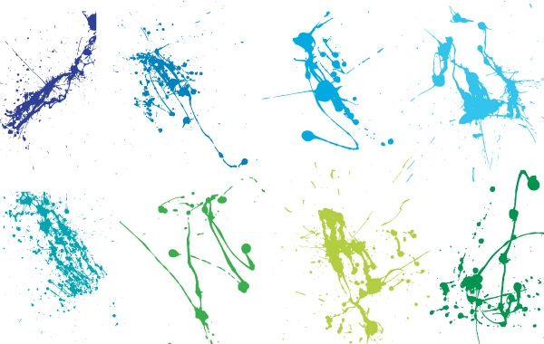 Super Crazy Splatter Vectors vector