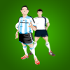 Football players vector logo