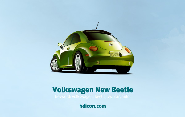 Volkswagen New Beetle vector