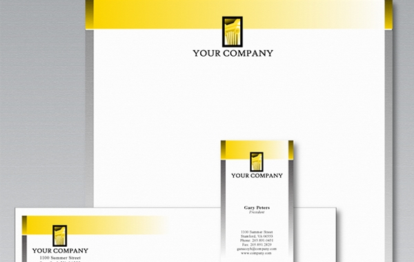Stationery template by logobee vector